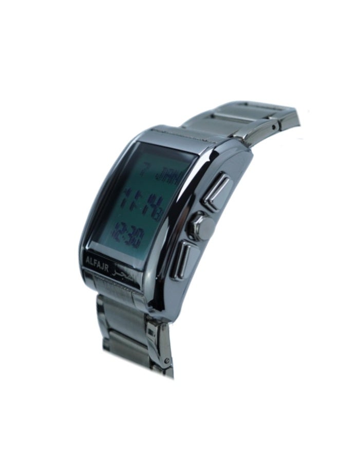 ساعة يد رقمية للرجال من الفولاذ المقاوم للصدأ - علبة مربعة WS-06SW - Image 4